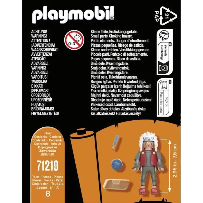 PLAYMOBIL 71219 Jiraya Naruto Shippuden Figurine à partir de 5 ans