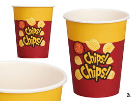 Leknes Cubo Chips 2L Plastique Rouge 15x18x15 cm (Set de 36)