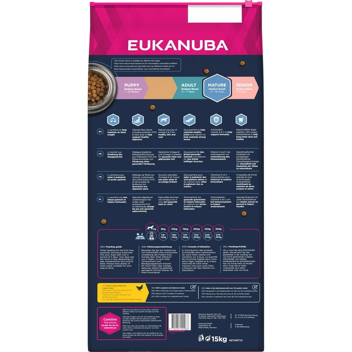 Eukanuba MATURE Adulte Poulet 15 kg