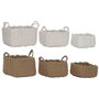 Home ESPRIT Set de paniers Corde 28 x 28 x 18 cm