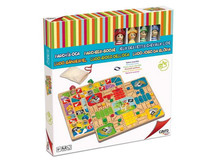 Cayro Jeu Parchís-Oca Pirates en bois 29x29 cm Cayro Jeu Parchís-Oca Pirates en bois 29x29 cm