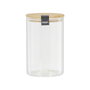 Cook Concept Bocal en Verre Borosilicate de 1 L avec Couvercle en Bambou