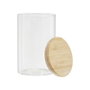 Cook Concept Bocal en Verre Borosilicate de 1 L avec Couvercle en Bambou
