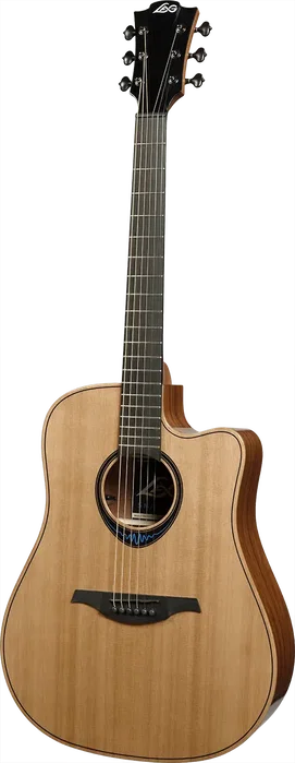 LAG Guitare Folk Électroacoustique Dreadnought Cutaway Blue Wave Table Cèdre Rouge Massif Palissandre Santos 6 Cordes LAG Guitare Folk Électroacoustique Dreadnought Cutaway Blue Wave Table Cèdre Rouge Massif Palissandre Santos 6 Cordes
