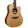 LAG Guitare Folk Électroacoustique Dreadnought Cutaway Blue Wave Table Cèdre Rouge Massif Palissandre Santos 6 Cordes