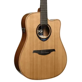 LAG Guitare acoustique Dreadnought Cutaway Blue Wave 2