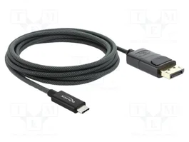 DELOCK Câble USB C vers DisplayPort 1.2, 2m, noir