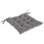 Coussin Home ESPRIT Blanc Gris clair Jardin 40 x 40 x 5 cm