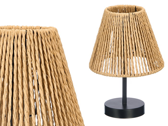 Giftdecor Lampe de table conique naturelle 17,5 x 17,5 x 26 cm métal et papier (Set de 8) Giftdecor Lampe de table conique naturelle 17,5 x 17,5 x 26 cm métal et papier (Set de 8)