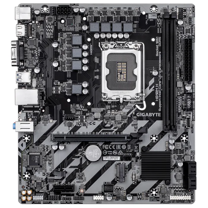 Gigabyte H810M H Carte mère Micro-ATX Intel H810 DDR4 pour PC bureautique et multimédia