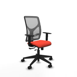 PIQUERAS Y CRESPO Chaise Motilla Synchrone/Traslack Orange foncé/Gris