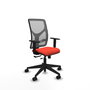 PIQUERAS Y CRESPO Chaise Motilla Synchrone/Traslack Orange foncé/Gris