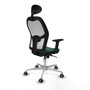 Piqueras y Crespo Chaise de Bureau avec Appui-tête Jorquera 2D086G1 Vert
