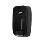 Jofel Distributeur de savon Timeless ABS recyclé noir 1L avec clé et vue transparente 11,7x9,9x21,7 cm