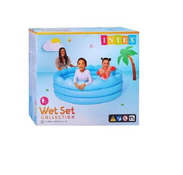 Intex Piscine Gonflable Wavy Edge 168 x 45 cm, Capacité 575 Litres, Pour Enfants dès 36 Mois, Rond