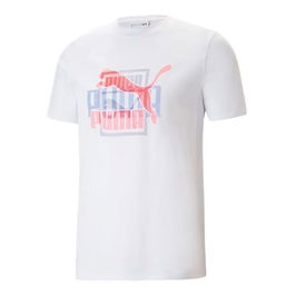 T-shirt à manches courtes homme Puma 538180 02 Blanc (S)