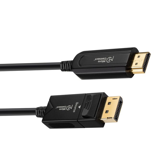 MicroConnect Câble Premium DisplayPort 1.4 vers HDMI 2.0, 20m