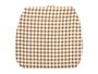 GIFTDECOR Cojin Silla Cuadros Marron Blanco