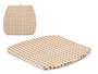 GIFTDECOR Cojin Silla Cuadros Marron Blanco