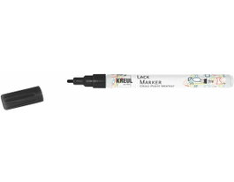 Kreul LACK MARKER Marqueur de peinture brillante noir pointe fine 1-2mm