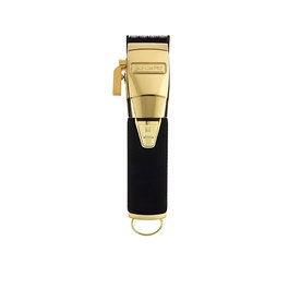 Babyliss Clipper Gold Boost+ Grip Noir avec 8 guides - Tondeuse Barbe & Cheveux Professionnelle - Motorisation Digitale 6800 RPM - Autonomie 2h