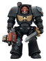 Joy Toy (CN) Warhammer 40,000 figurine Black Templars Terminator avec Épée de puissance et Bolter de tempête