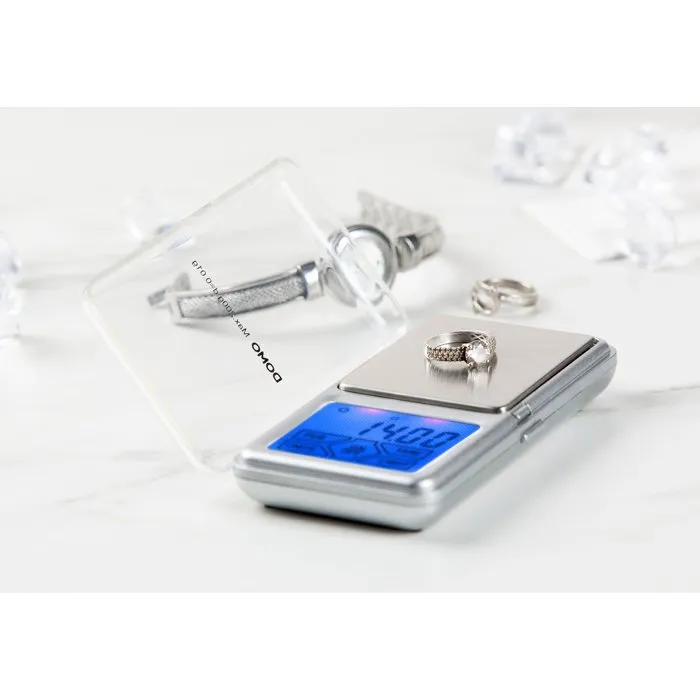 DOMO Balance de Cuisine Électronique DO9096W, Précision 0.01g, Capacité 0.2kg, Affichage LED, Fonction Tare