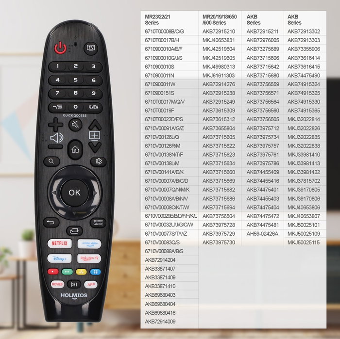 Holmios Télécommande universelle pour LG Smart TV