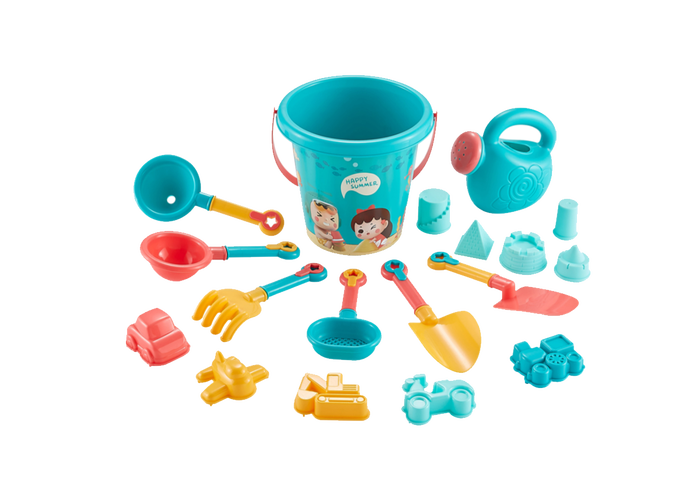 Marbueno Set Seau de Plage avec Accessoires 22x17 cm Couleurs Assorties MARBUENO SUMMER 10326 Marbueno Set Seau de Plage avec Accessoires 22x17 cm Couleurs Assorties MARBUENO SUMMER 10326