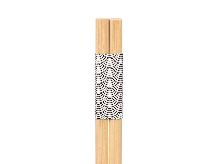 Kinvara Set Sushi 4 Baguettes et 2 Nattes en Bambou 4,5x24x2,5 cm (Set de 48)