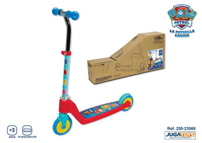 JugaToys Patinete à 2 roues pliable Paw Patrol