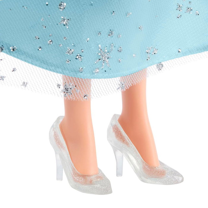 Mattel Poupée de Collection Cendrillon Disney 100e Anniversaire - Édition Spéciale avec Robe Bleue Satinée et Brillants - Hlx60