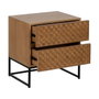 BigBuy Home Table de Nuit MARIGNI Noir Naturel