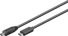 MicroConnect Câble USB-C vers USB 2.0 Mini Type B, 0,5 m