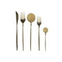 Couverts DKD Home Decor Doré Acier inoxydable 3 x 1,5 x 13 cm 20 Pièces