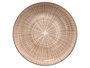 Vessia Assiette crepe rayures marron 20 cm (Set de 24)