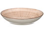 Vessia Assiette crepe rayures marron 20 cm (Set de 24)