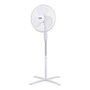 Edm Lot de 2 ventilateurs sur pied blancs 38 W