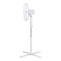 Edm Lot de 2 ventilateurs sur pied blancs 38 W