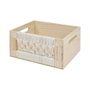 Home Deco Factory Ensemble de 3 boîtes en bois style bohème