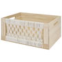 Home Deco Factory Ensemble de 3 boîtes en bois style bohème