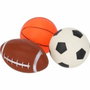 BigBuy Home Set de balles en PVC pour football, rugby et basketball