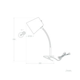 Centurion Lampe de bureau Flexo en métal avec pince
