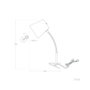 Centurion Lampe de bureau Flexo en métal avec pince