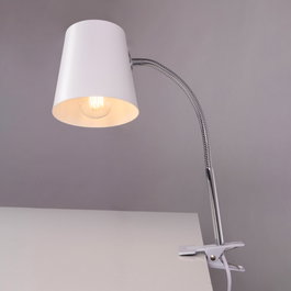 Lampe de bureau Centurion en métal avec pince