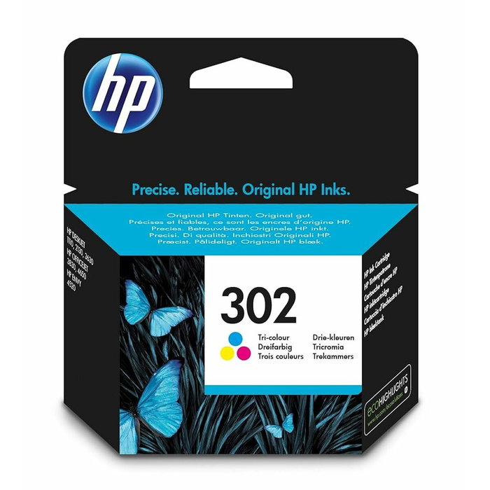 Cartouche d'encre originale HP Officejet 3830 All-in-One Nº 302 Tricolore (60 Unités)