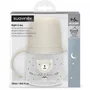 Suavinex Biberon avec Anses Night&Day Wild&Free 150 ml Silicone - Pour Bébé de 6 Mois et Plus - Gris