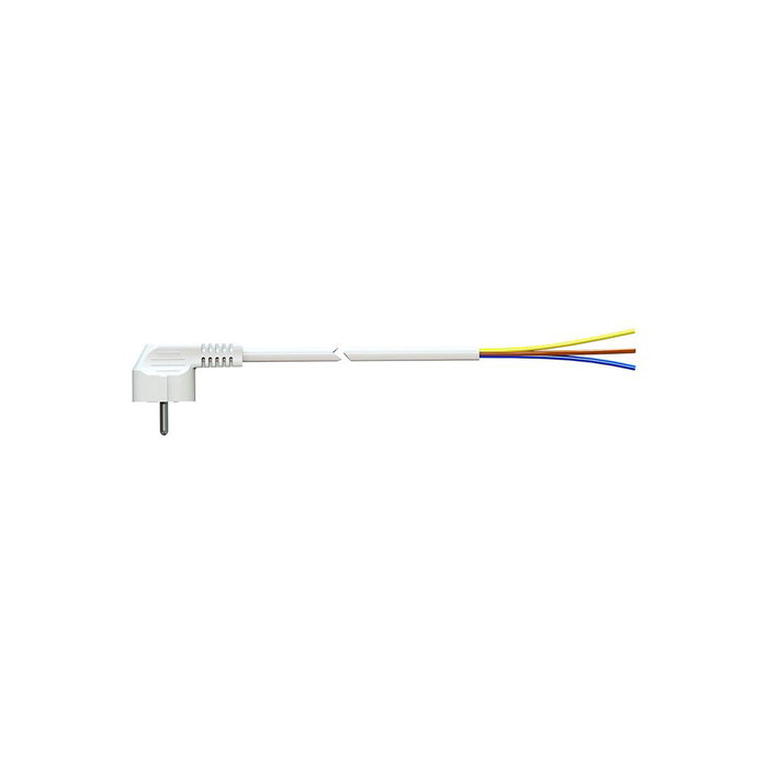 Solera Câble avec fiche type F 1,5m 3x1,5mm blanc Solera Câble avec fiche type F 1,5m 3x1,5mm blanc