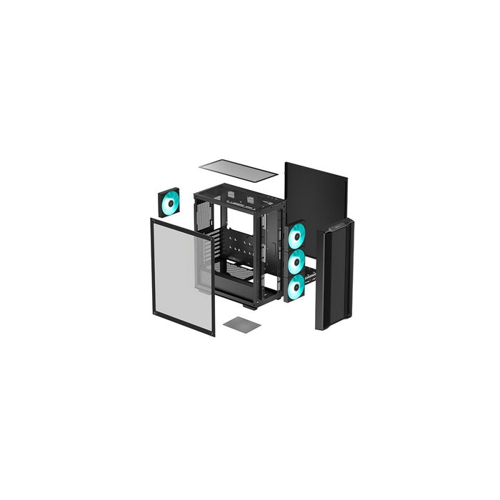 Deepcool Boîtier PC CC560 V2 Noir ATX Moyen Tour