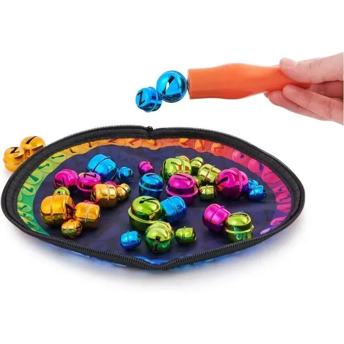 Spin Master Bellz - Jeu de société magnétique avec stick aimanté et grelots - Capture de grelots colorés - À partir de 6 ans - Durée de partie 15 min - Pour 2 à 4 joueurs